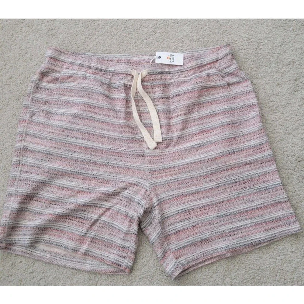 NWT Marine Layer Moonstone Beach Shorts Multicolor Stripe Men's XL 6